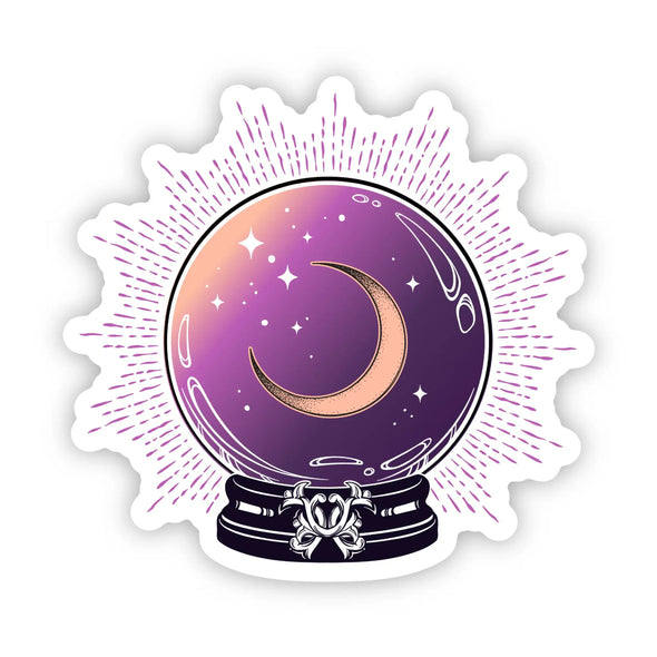 Moon Crystal Ball Vinyl Sticker