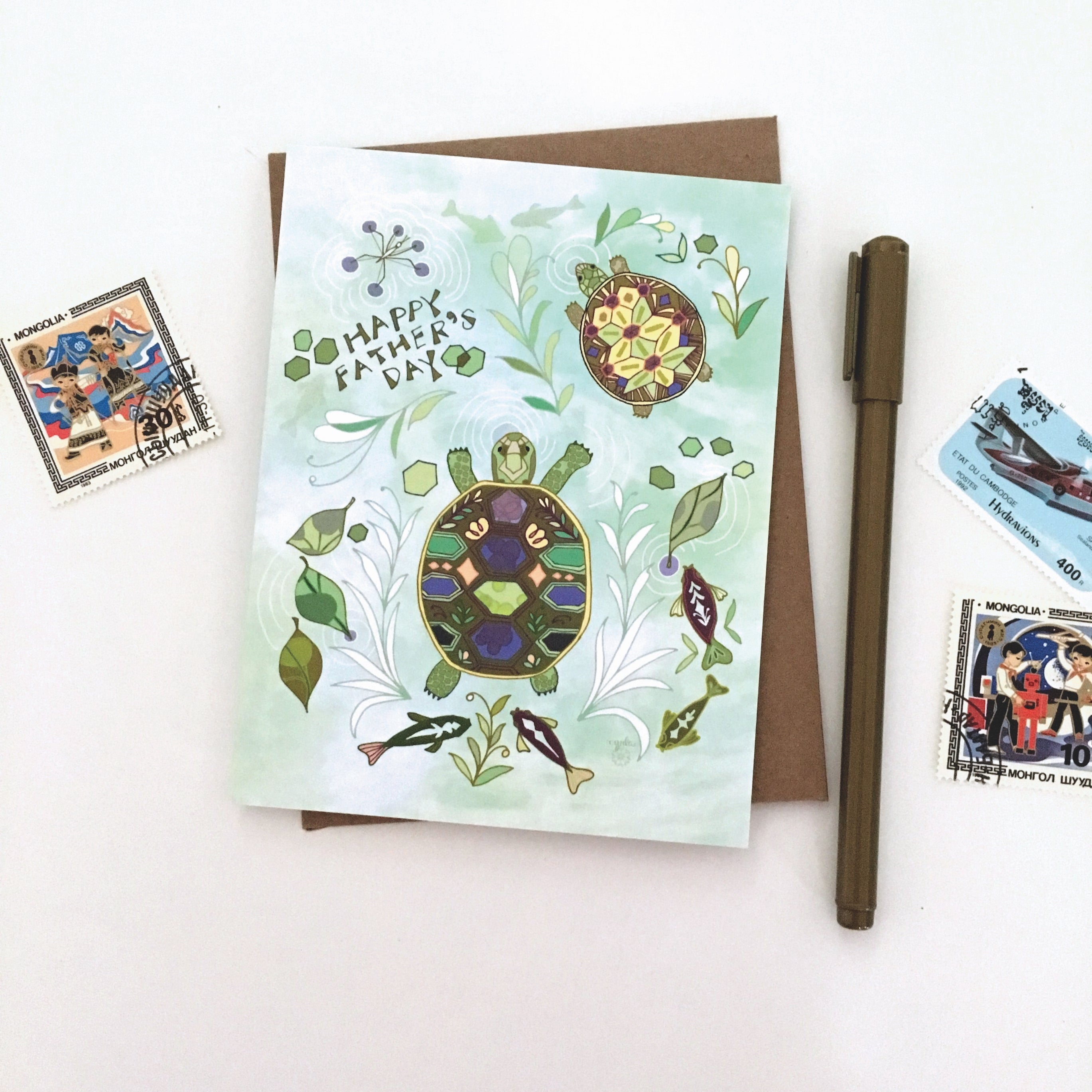 Father's Day Turtle Pond Card – Sipsey Wilder