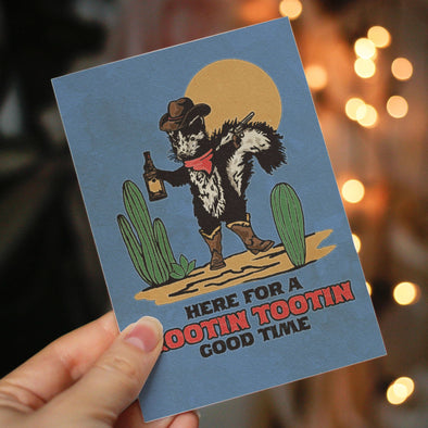 Skunk Cowboy Card