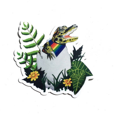 LGBTQ+ Pride Alligator Sticker