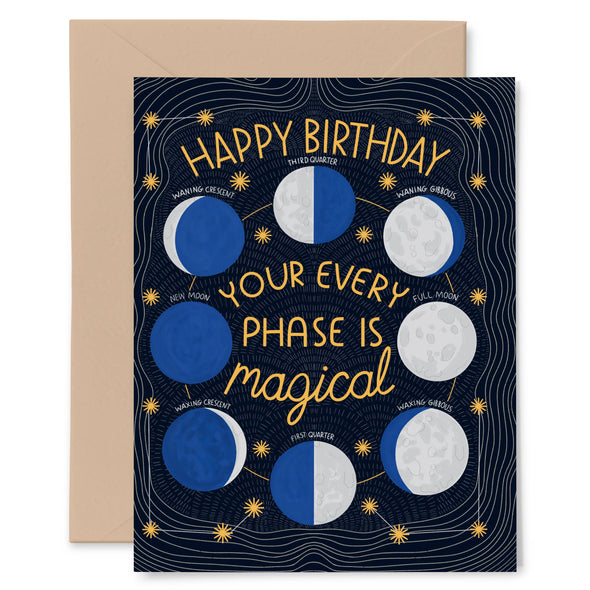Moon Magic Birthday Card