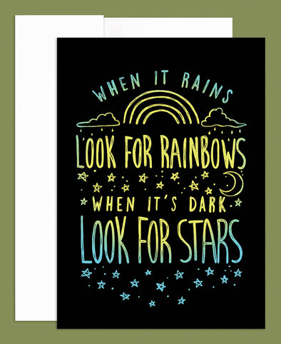 Rainbows & Stars Greeting Card