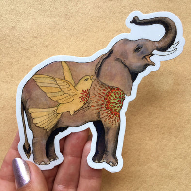 Decorative Elephant Vinyl Sticker