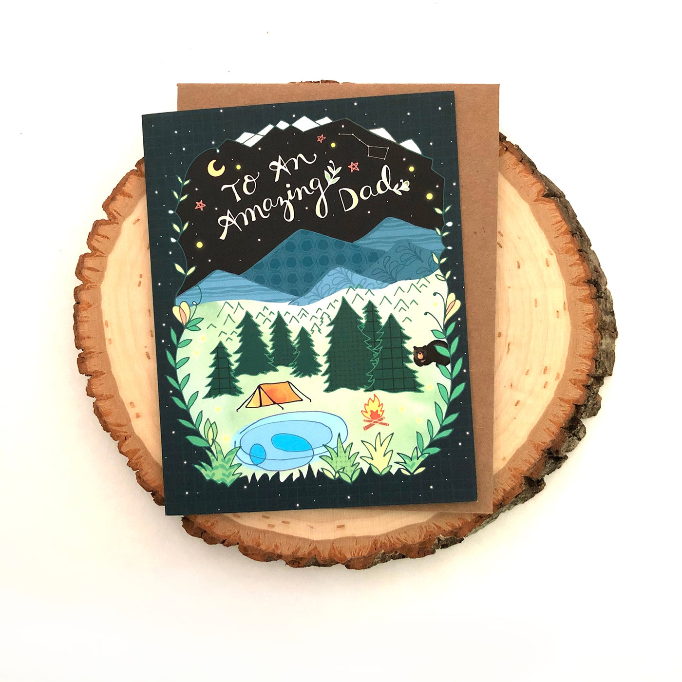 camping karten Dad Camping Card