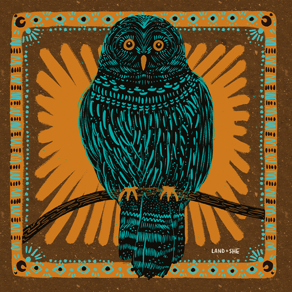Light in the Dark Owl Print (8x8)