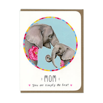 Elephants Mothers Day Card
