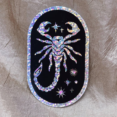 Scorpion Holographic Glitter Sticker