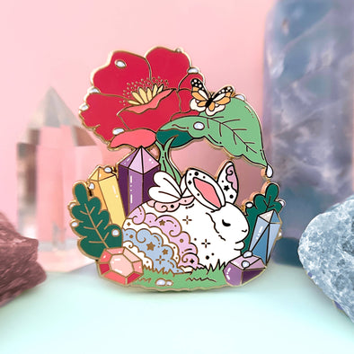 Forest Fairy Rabbit Enamel Pin