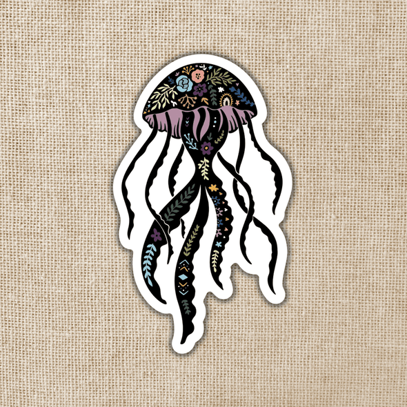 Magical Boho Jellyfish Vinyl Sticker