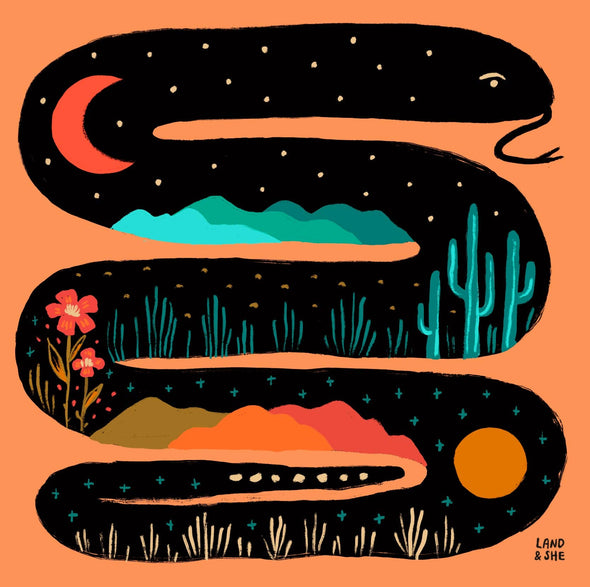 Desert Snake Print (8x8)