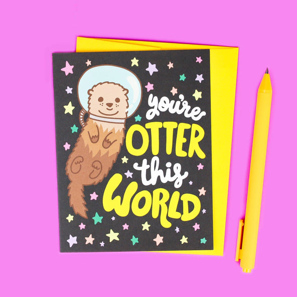 Otter This World Greeting Card