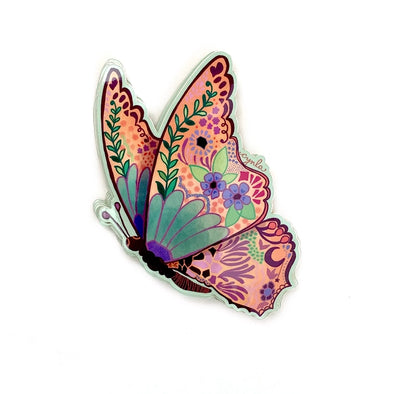 Flying Butterfly Vinyl Sticker