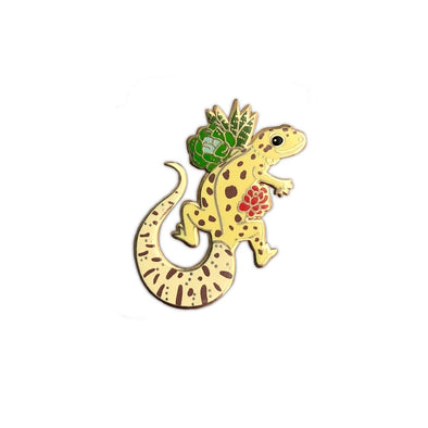 Yellow Spotted Gecko Enamel Pin