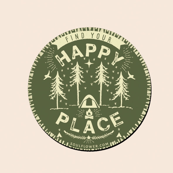 Happy Place Camping Magnet