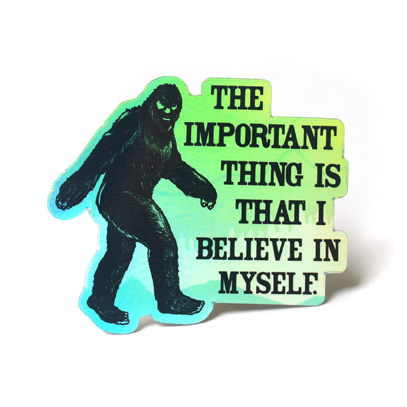 Holographic Bigfoot Sticker