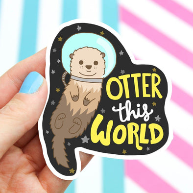 Otter This World Vinyl Sticker