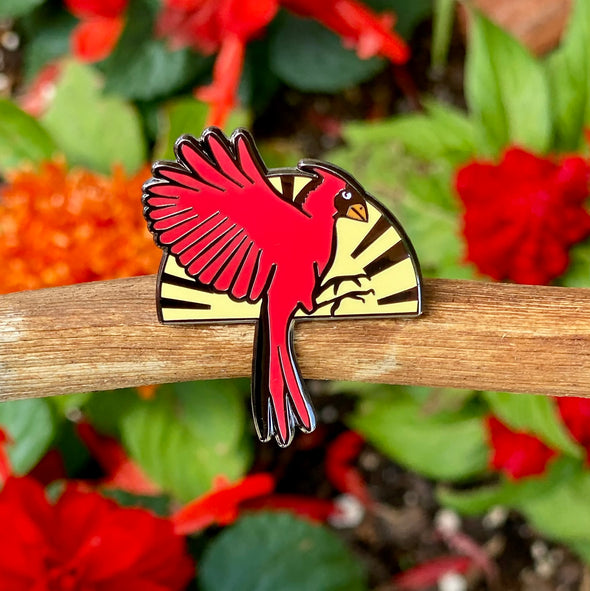 Cardinal Enamel Pin