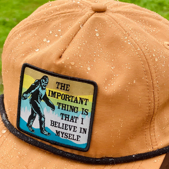 Bigfoot Believe Rope Hat (Camel Brown)