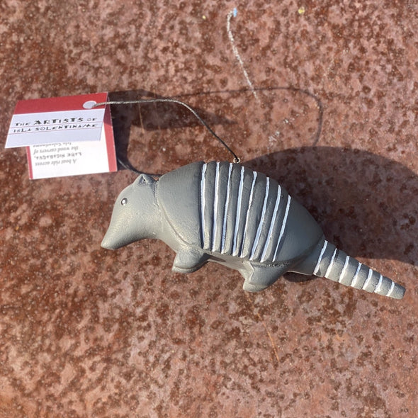Hand-Carved Armadillo Ornament