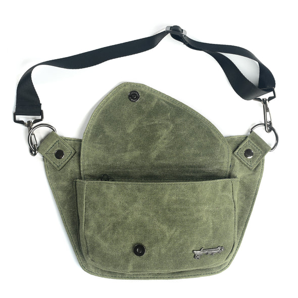 Olive Green Lux Hip Pouch