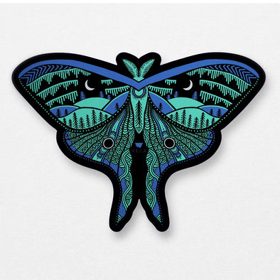 Decorative Moth Vinyl Sticker