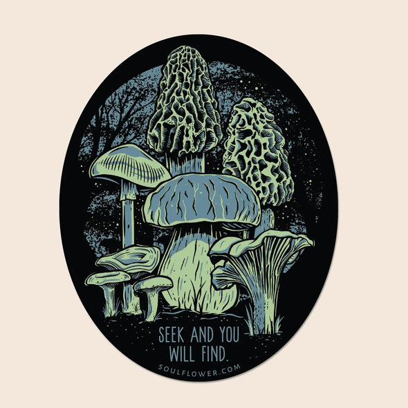 Mushroom Forager Sticker