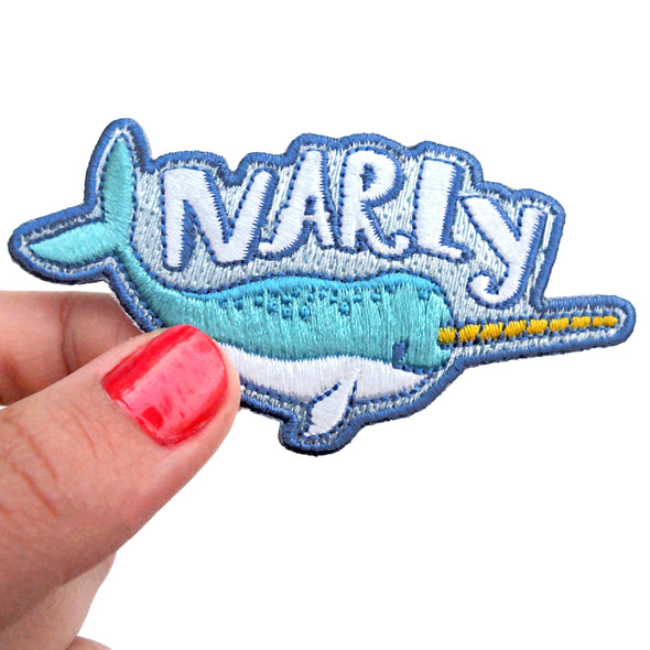 Narly Unicorn of the Sea Iron On Patch