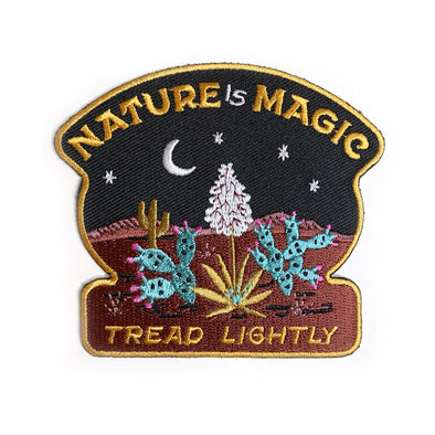 Nature Is Magic/Tread Lightly Iron On Patch