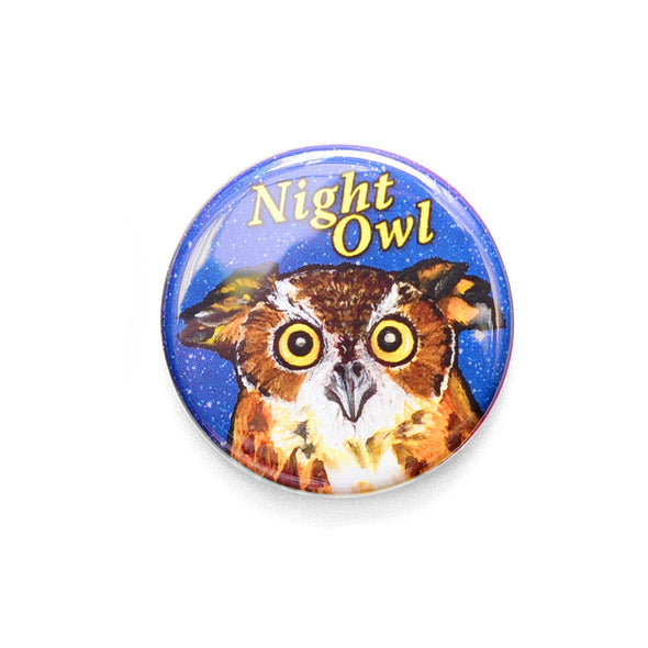 Night Owl 1.25" Pinback Button