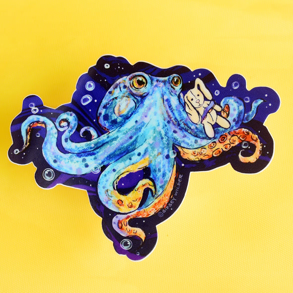 Cuddle Buddies Octopus Vinyl Sticker