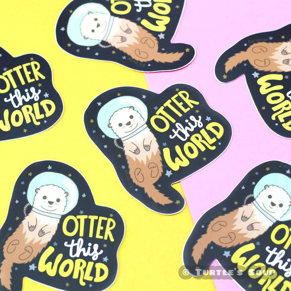 Otter This World Vinyl Sticker
