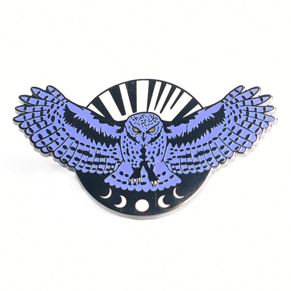 Flying Owl Enamel Pin