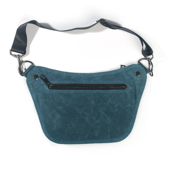 Peacock Blue Lux Hip Pouch