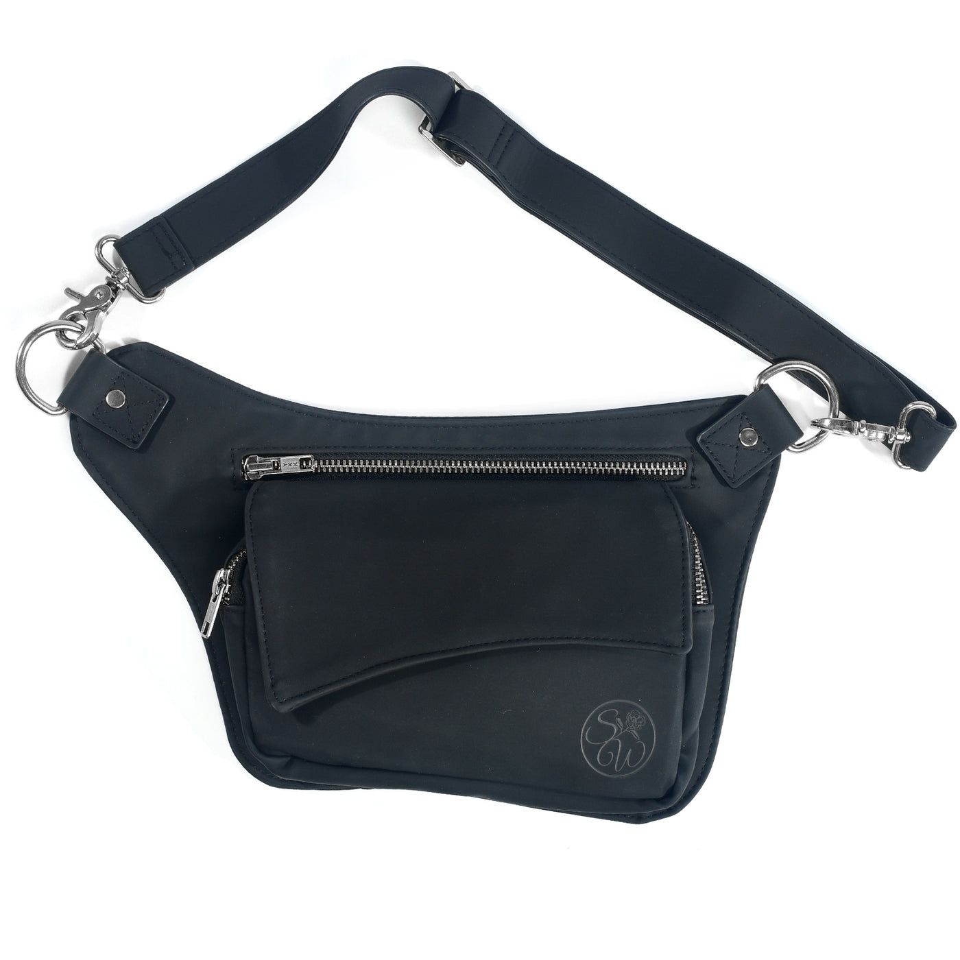 Handmade Leather Sling Bag Leather Fanny Pack Individuality Motorcycle –  LISABAG
