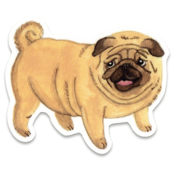 Pug Vinyl Sticker