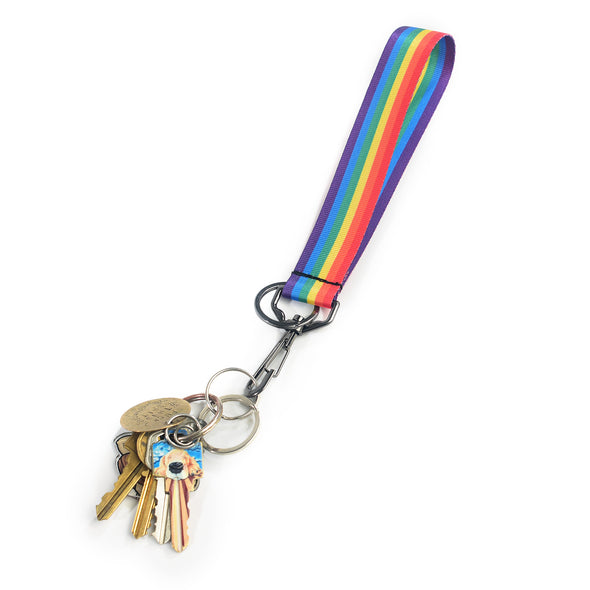 Rainbow Wristlet/Key Fob