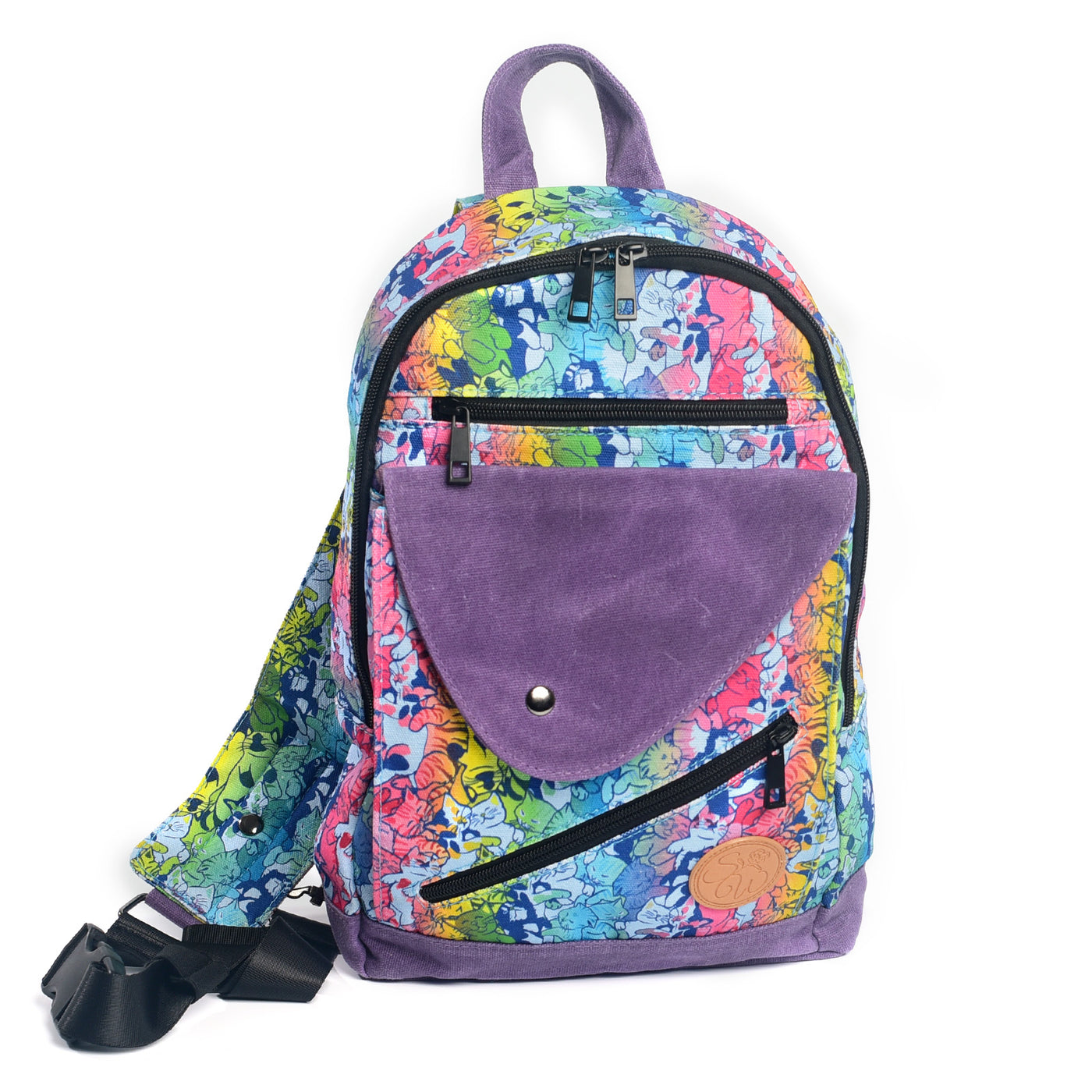 Fresh Cartoon Fluorescence Cat Drink Large Capacity Computer Backpack  Flower Waterproof School Backpack | Fashion Backpacks | Fashion Bags-  ByGoods.Com