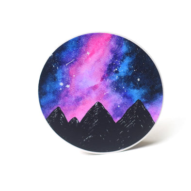 Cosmic Mountain Vinyl Sticker