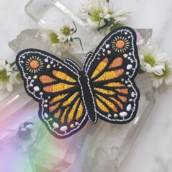 Monarch Butterfly Iron-On Patch